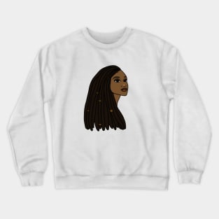 Rasta Woman African Afro Melanin Jamaican Crewneck Sweatshirt